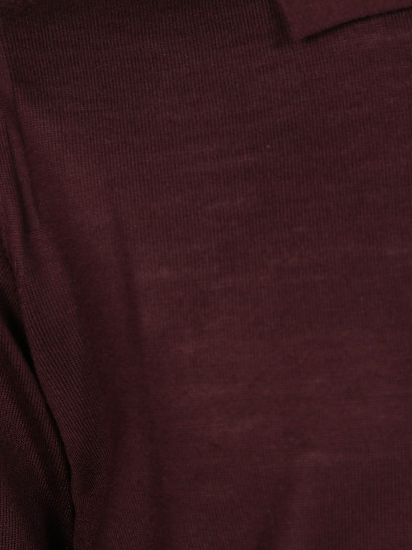 Paolo Pecora Long-Sleeve Polo Shirt With Classic Collar