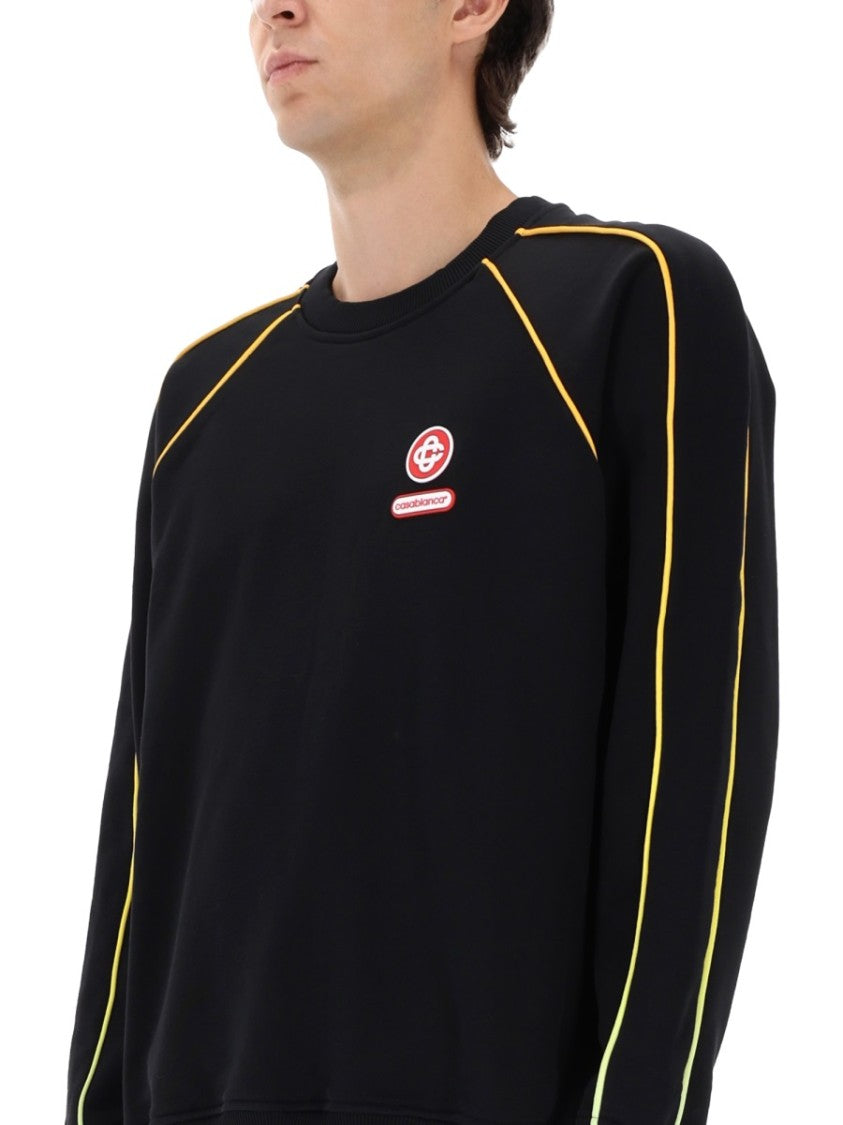 Casablanca Relaxed Fit Black Sweatshirt