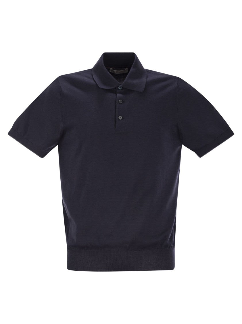 Brunello Cucinelli Lightweight Cotton Knit Polo Shirt