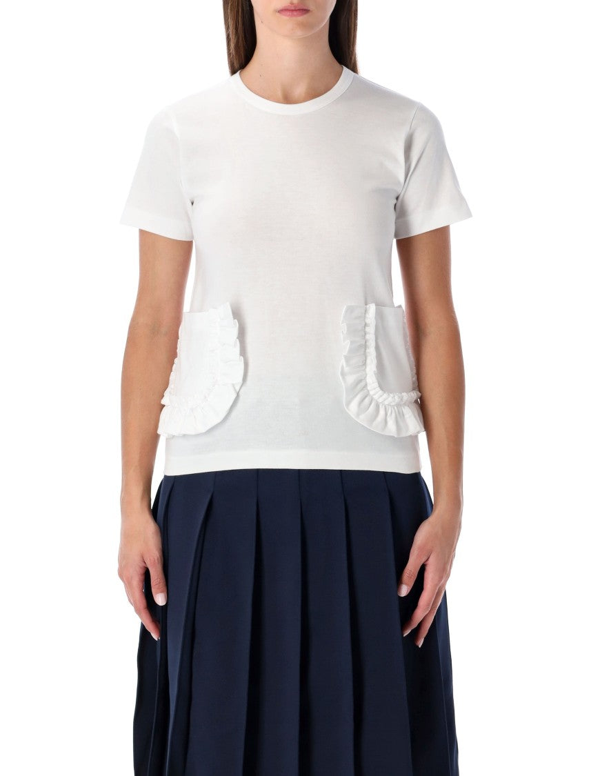 Comme Des Garçons Tshirt Pocket Ruffle