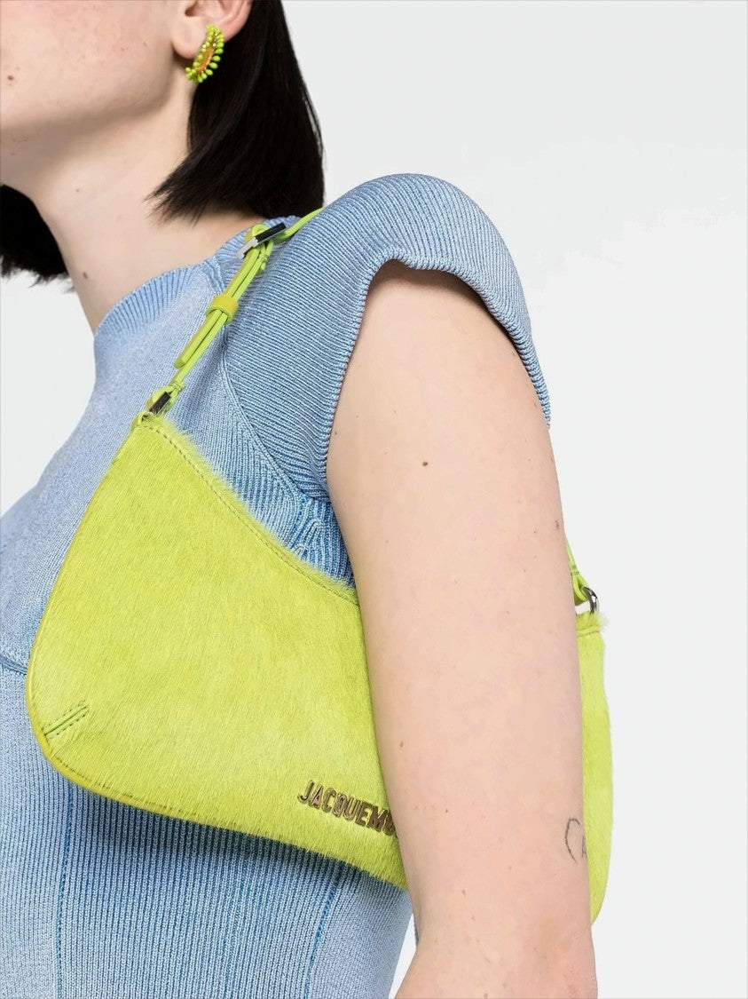 Jacquemus Pony Hair Shoulder Bag With Slim Silhouette