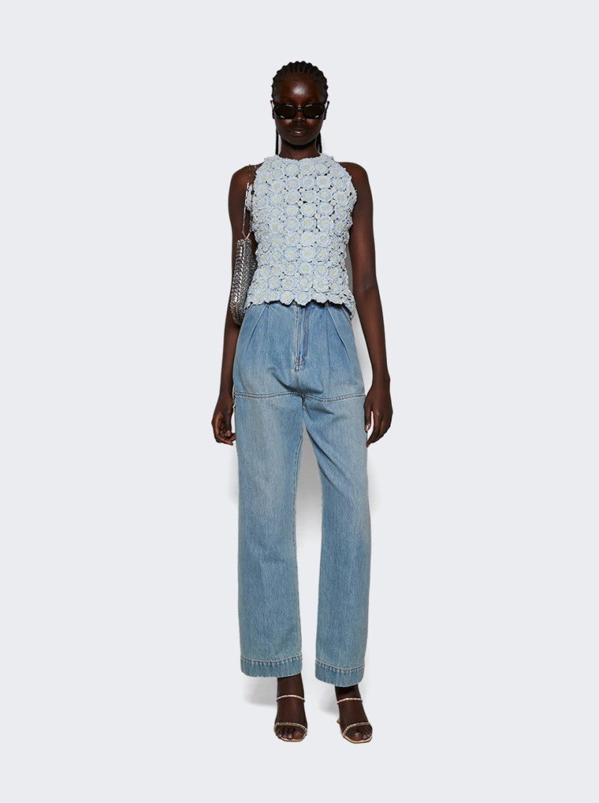 Roberta Einer Denim Angel Top Blue