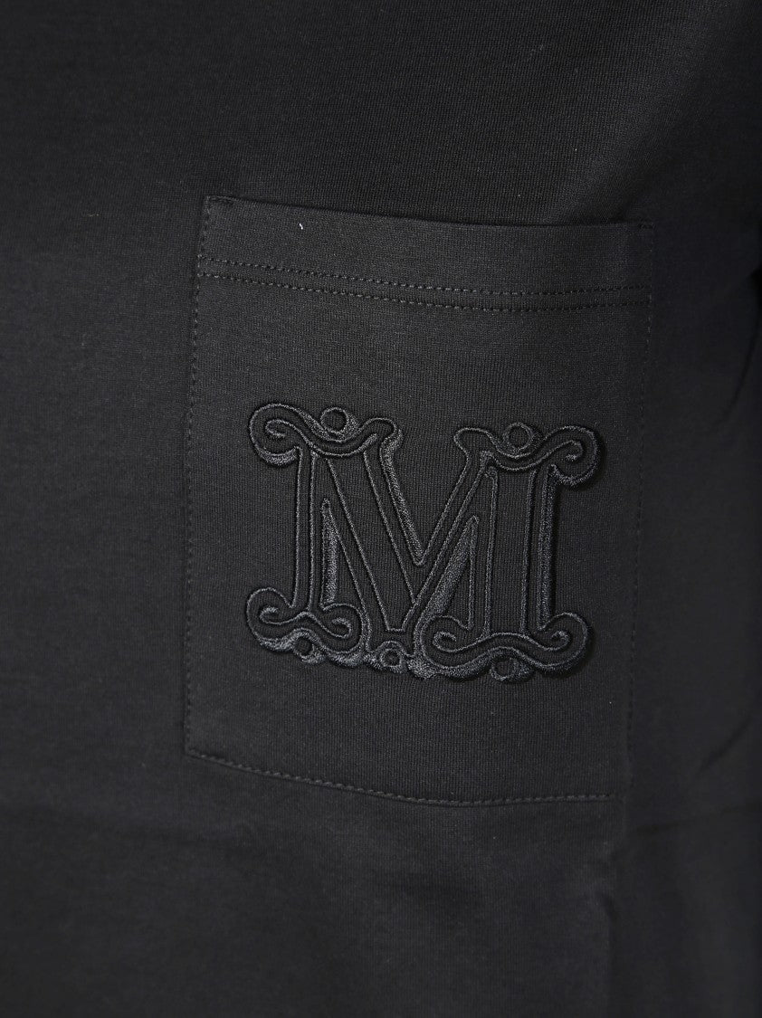 Max Mara Fitted Short-Sleeved T-Shirt With Classic Crew Neck