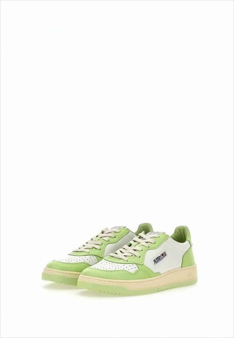 Autry Low-Top Sneakers With Perforated Toe Box And Leather Panels