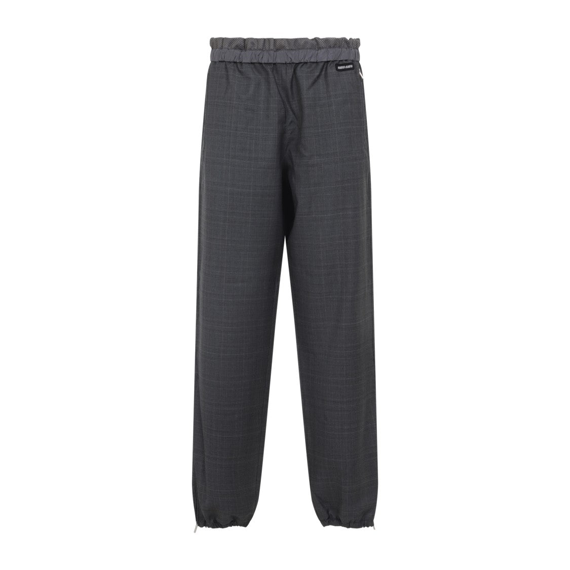 Miu Miu Relaxed Fit Trousers With Elasticated Waistband