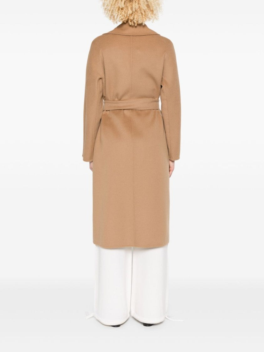 Max Mara Camel Brown Coat With Open Front