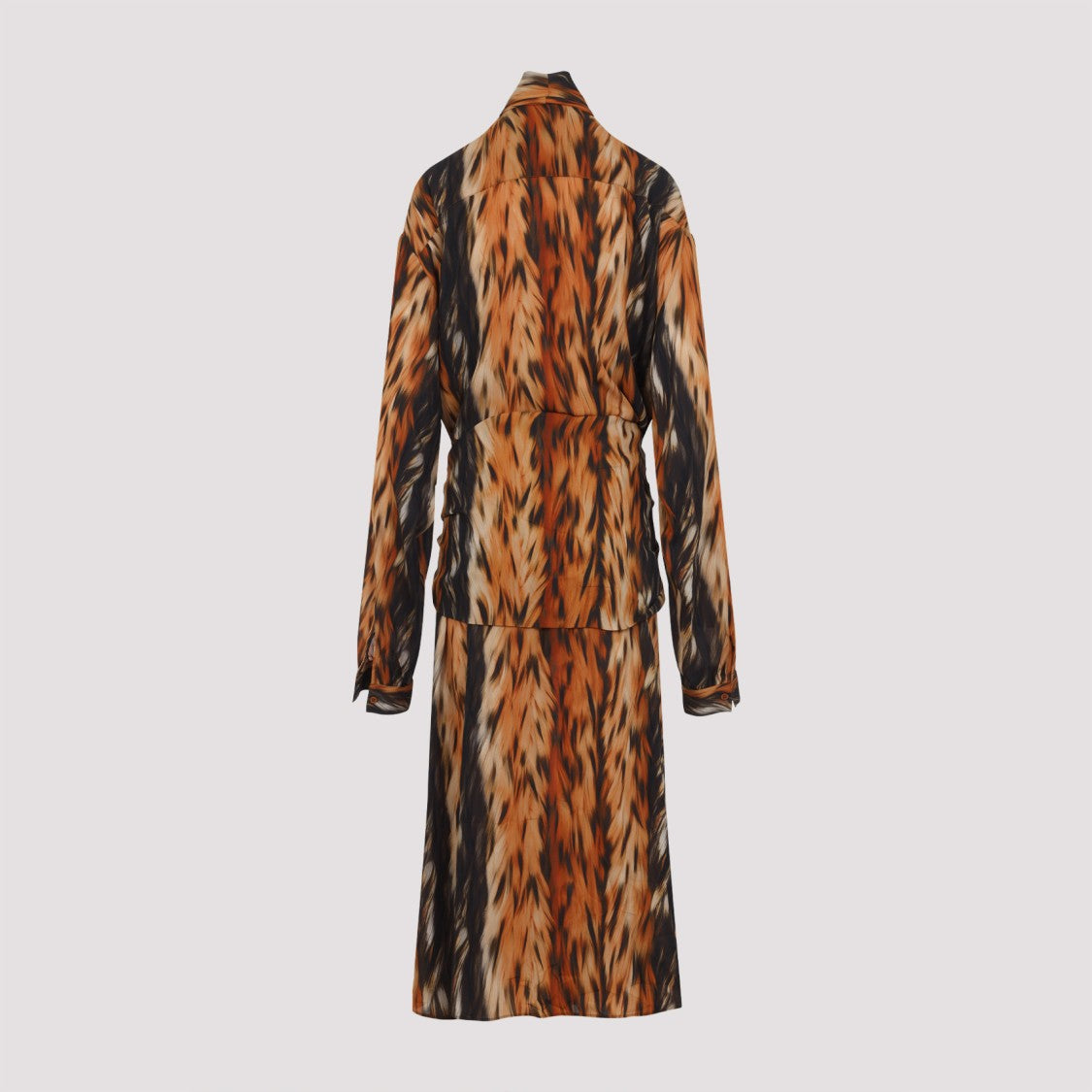 Balenciaga Brown Knotted Dress