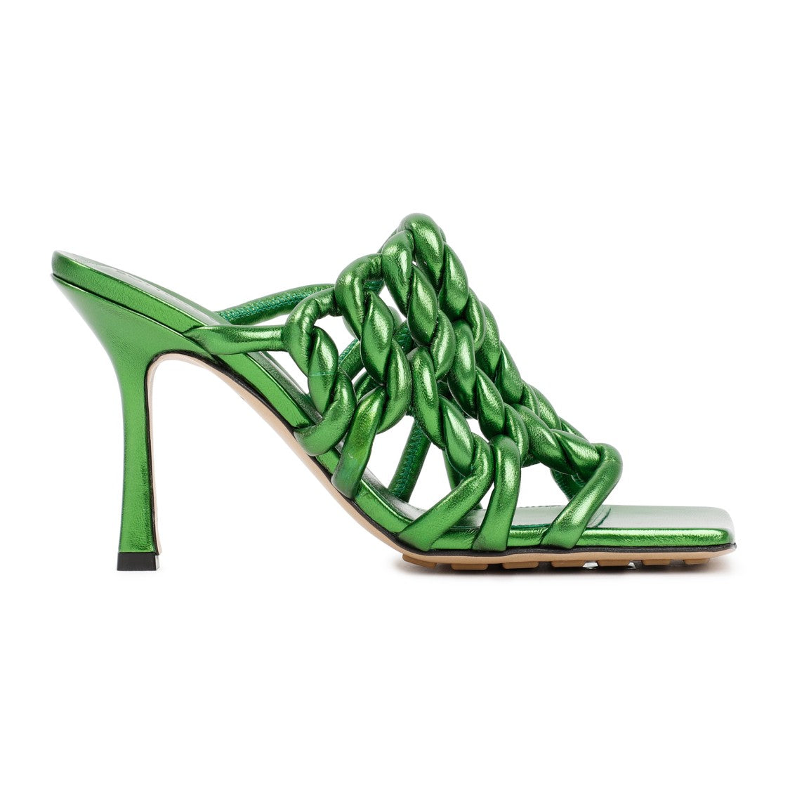 Bottega Veneta Green Stretch Mules