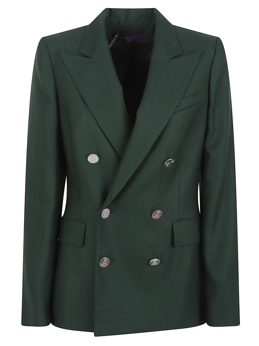 Polo Ralph Lauren Double-Breasted Pure Cashmere Jacket With Peak Lapels