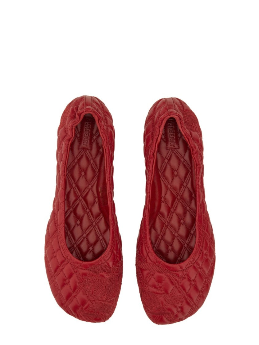 Burberry Quilted Lamb Leather Ballerina Flats