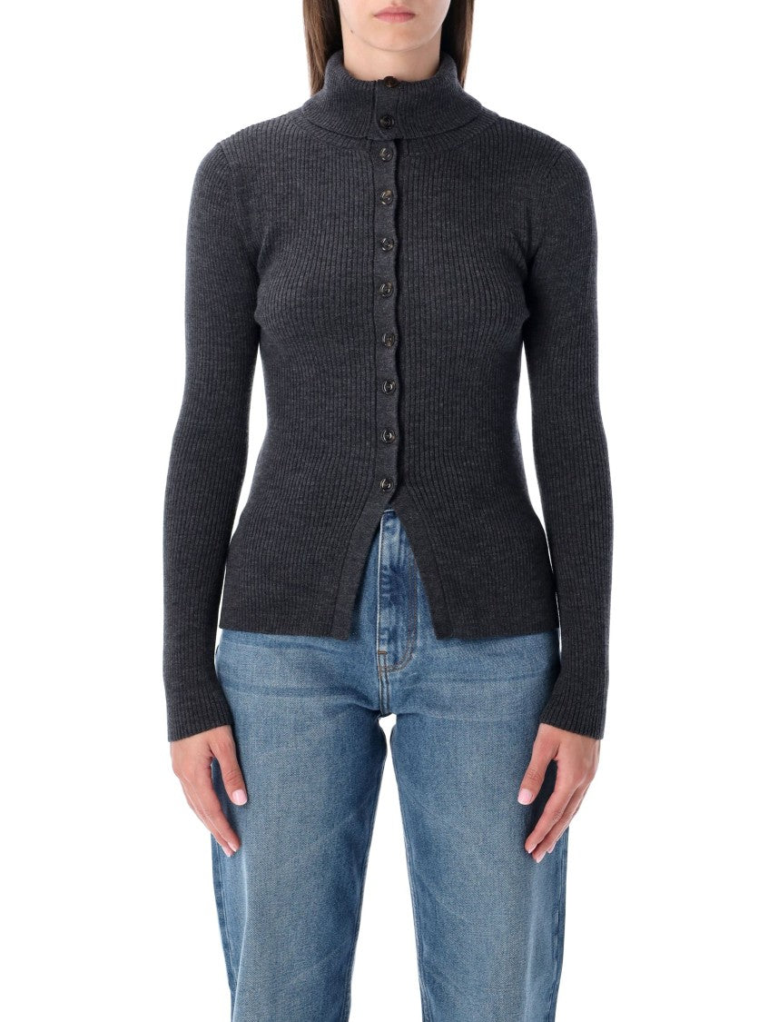 Sessun Shimoteka High Neck Buttoned Cardigan