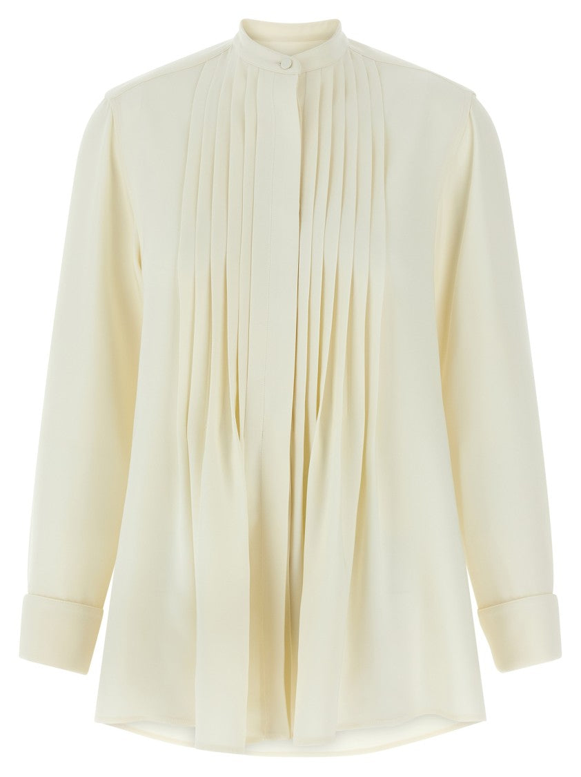 Brioni Pleated Plastron Shirt