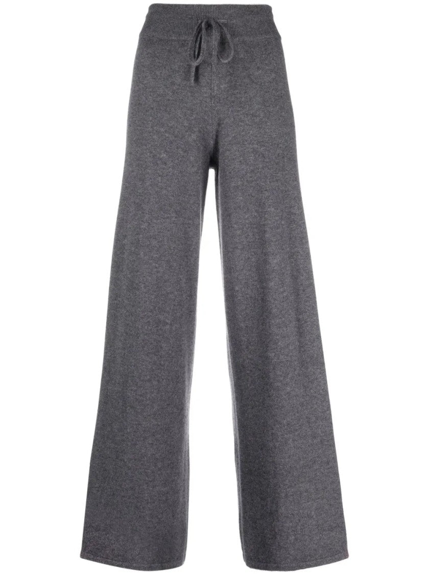 Lisa Yang High-Rise Cashmere Trousers With Drawstring Waist And Wide-Leg Design