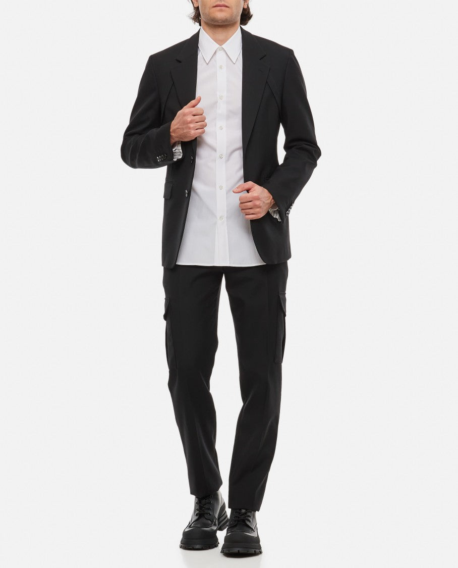 Alexander Mcqueen Wool Gabardine Trousers