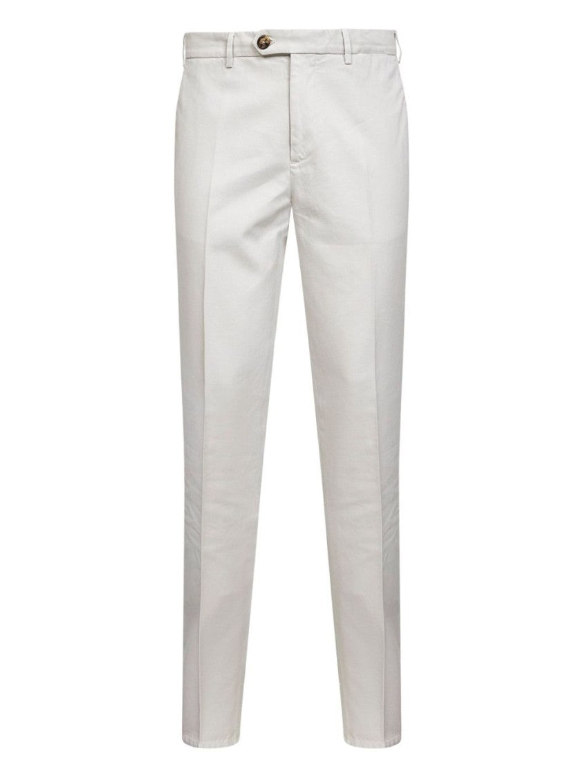 Brunello Cucinelli Tailored Grey Trousers With Classic Straight Leg Design