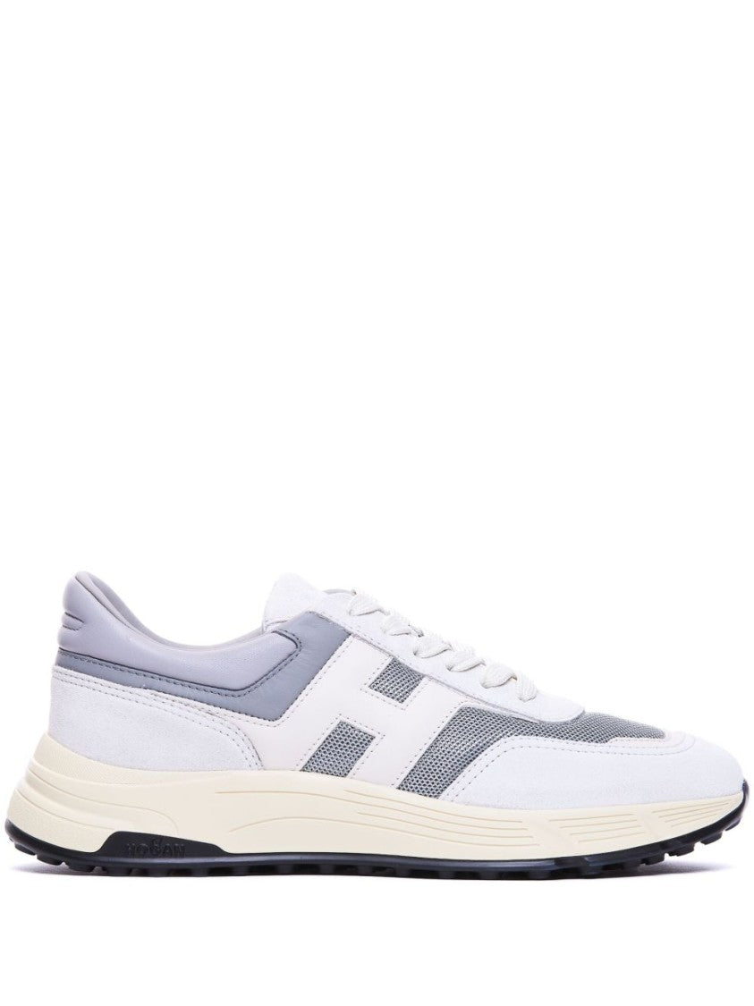 Hogan Chunky Rubber Sole Sneakers With Padded Ankle