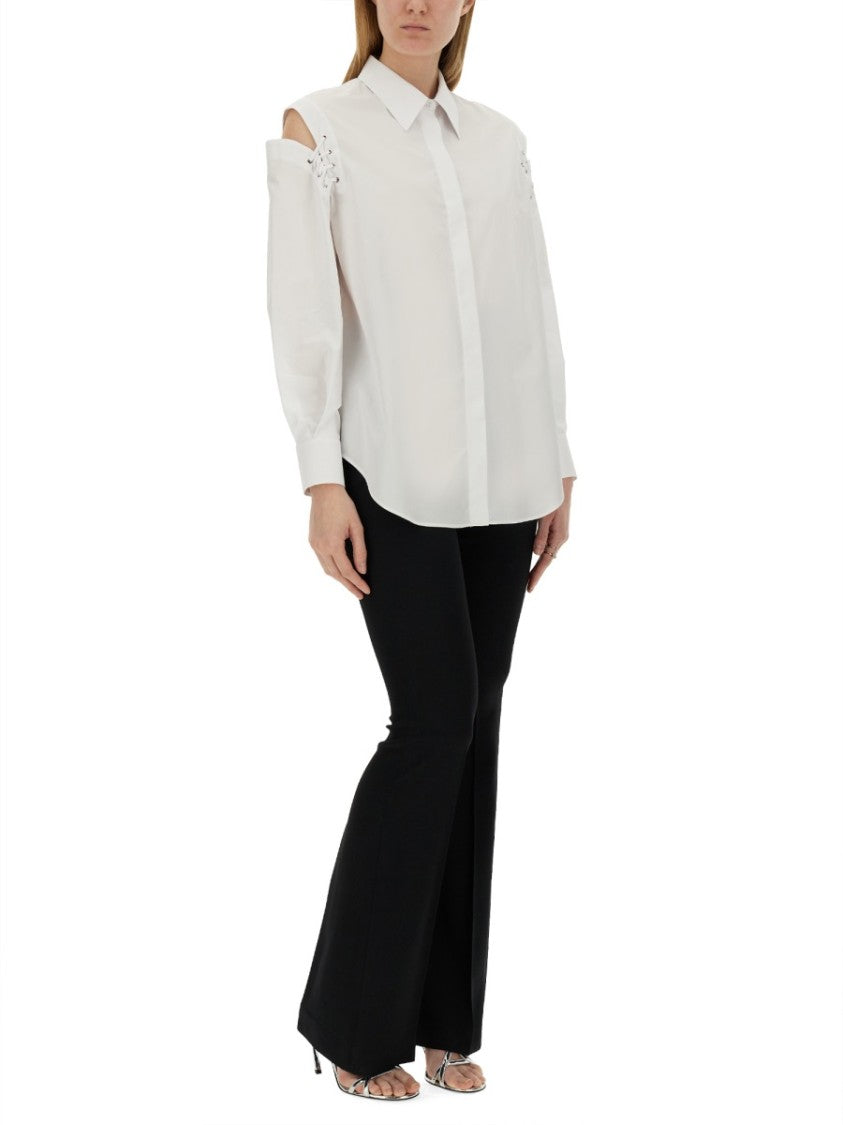 Alexander Mcqueen Cocoon Shirt With Cut-Out Details