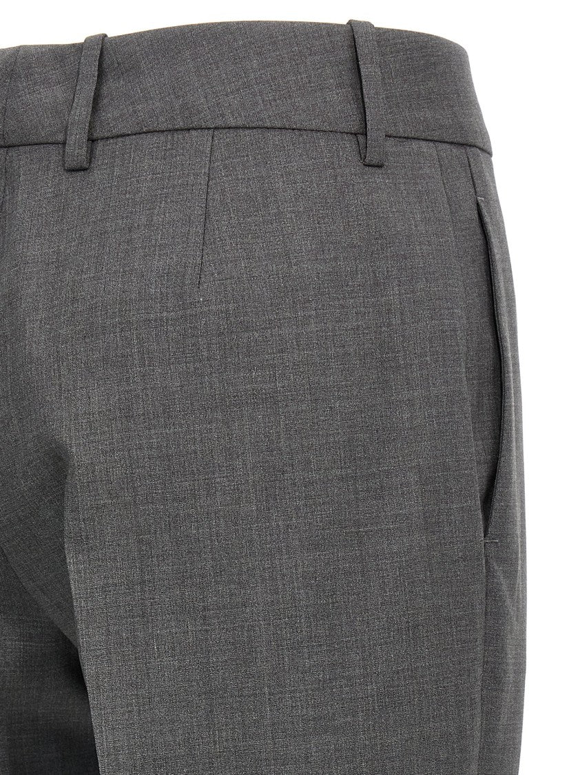 Ermanno Scervino Melange Virgin Wool Trousers
