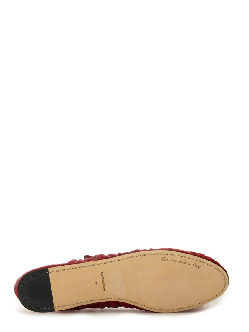 Dolce & Gabbana Satin Ballerina Flats