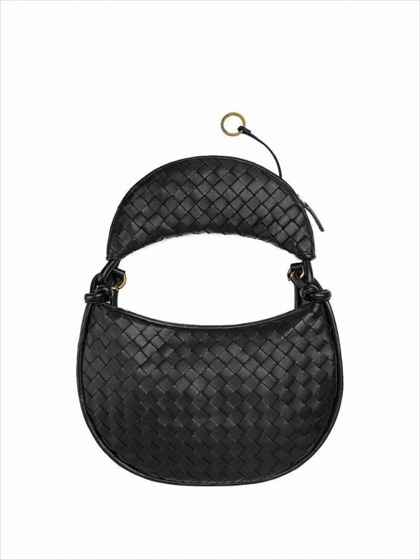 Bottega Veneta Curved Black Shoulder Bag