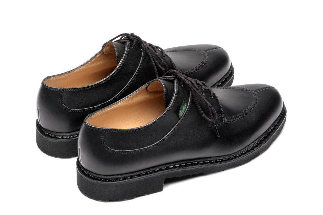 Paraboot Hunting Toe Derby Shoes With Norwegian Stitching
