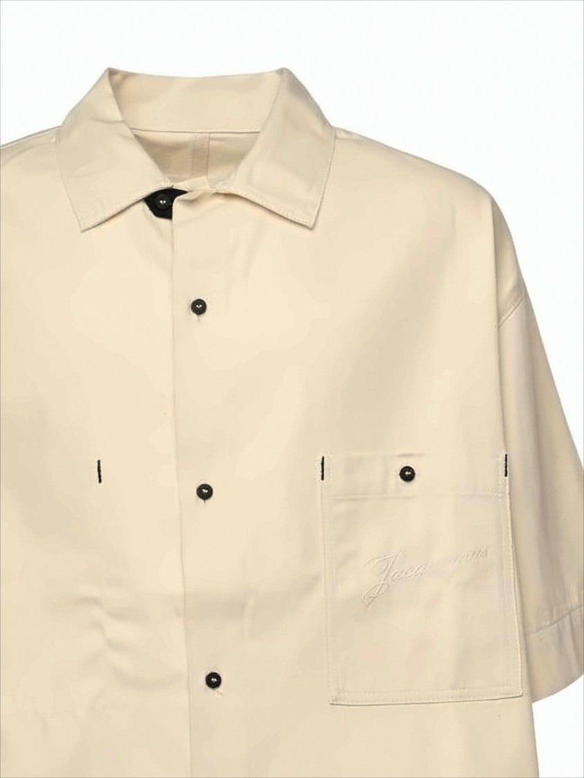 Jacquemus Boxy Silhouette Short-Sleeved Shirt With Classic Collar