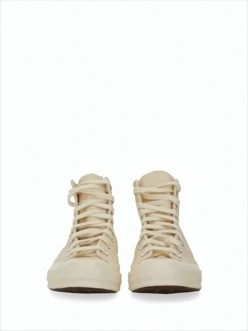 Comme Des Garçons High-Top Sneakers With Iconic Heart Design And Rubber Sole