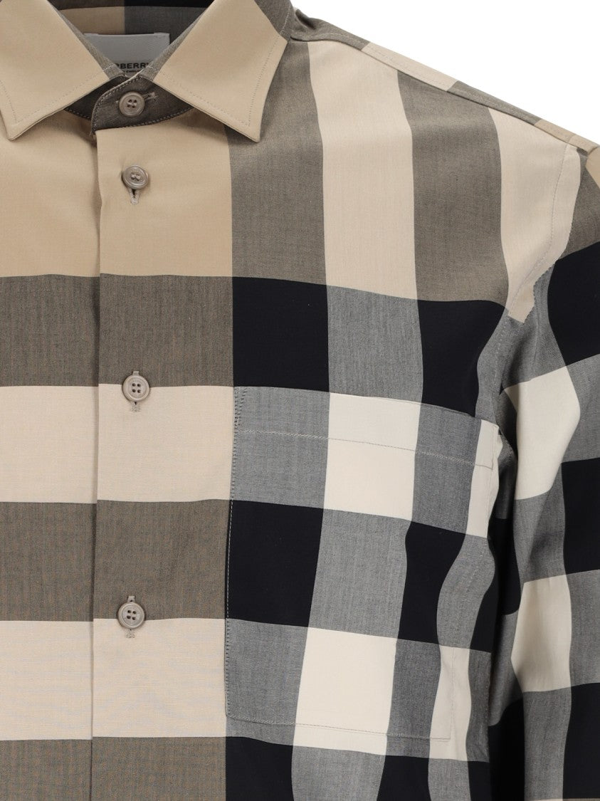 Burberry Check Shirt – Beige