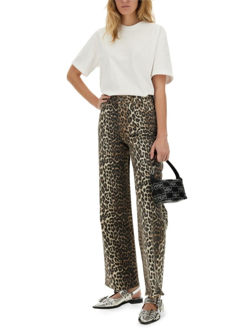 Ganni "Izey" Animal Jeans