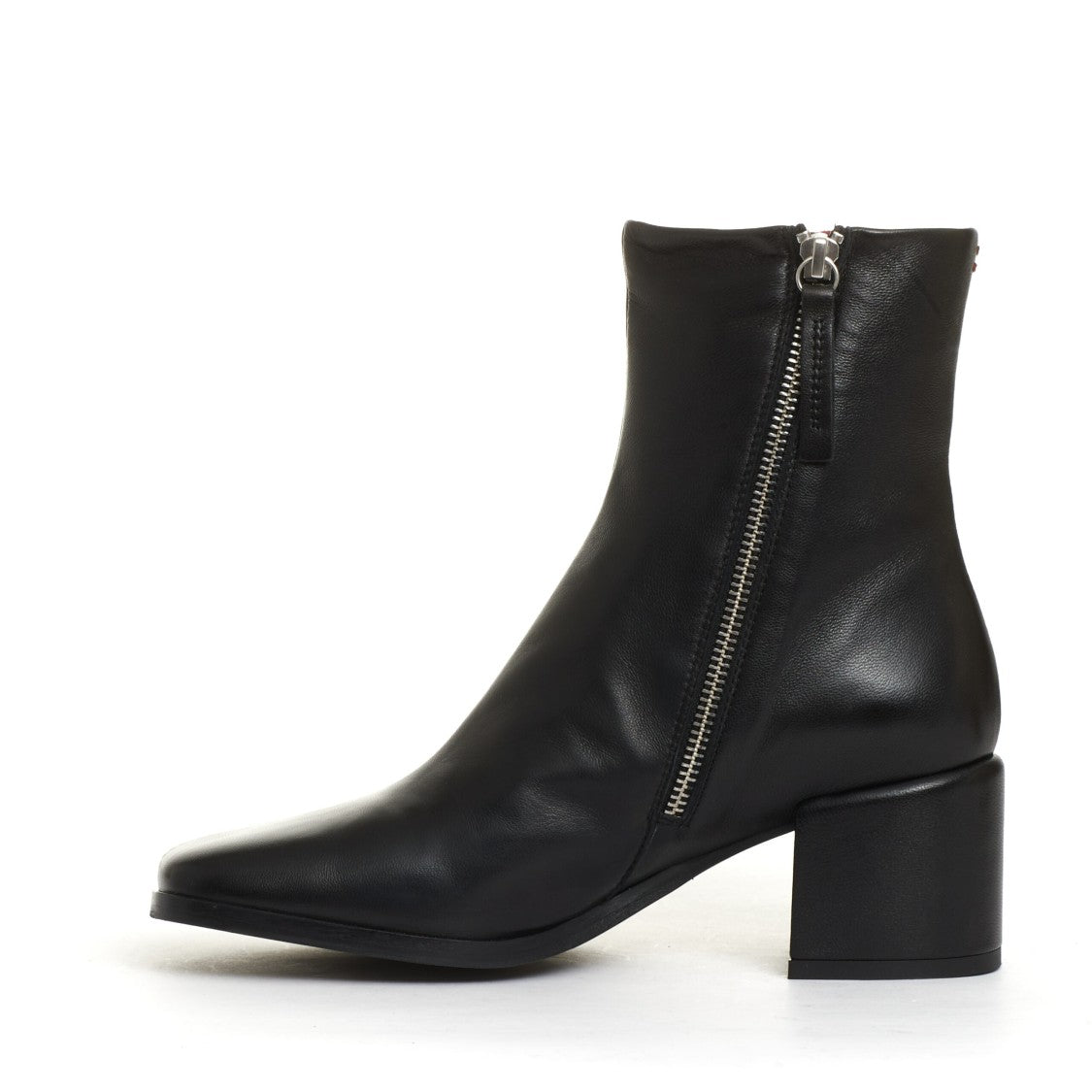 Halmanera Stivaletto Pelle Nera Tacco 60 Mm