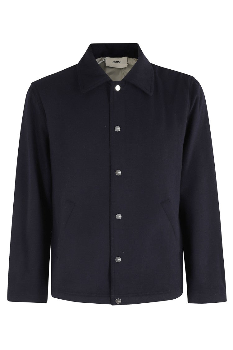 Autry Long Sleeve Casual Jacket With Embroidered Detailing