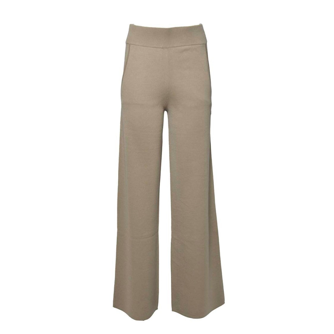 Max Mara Camel Virgin Wool Wide Zigote Trousers