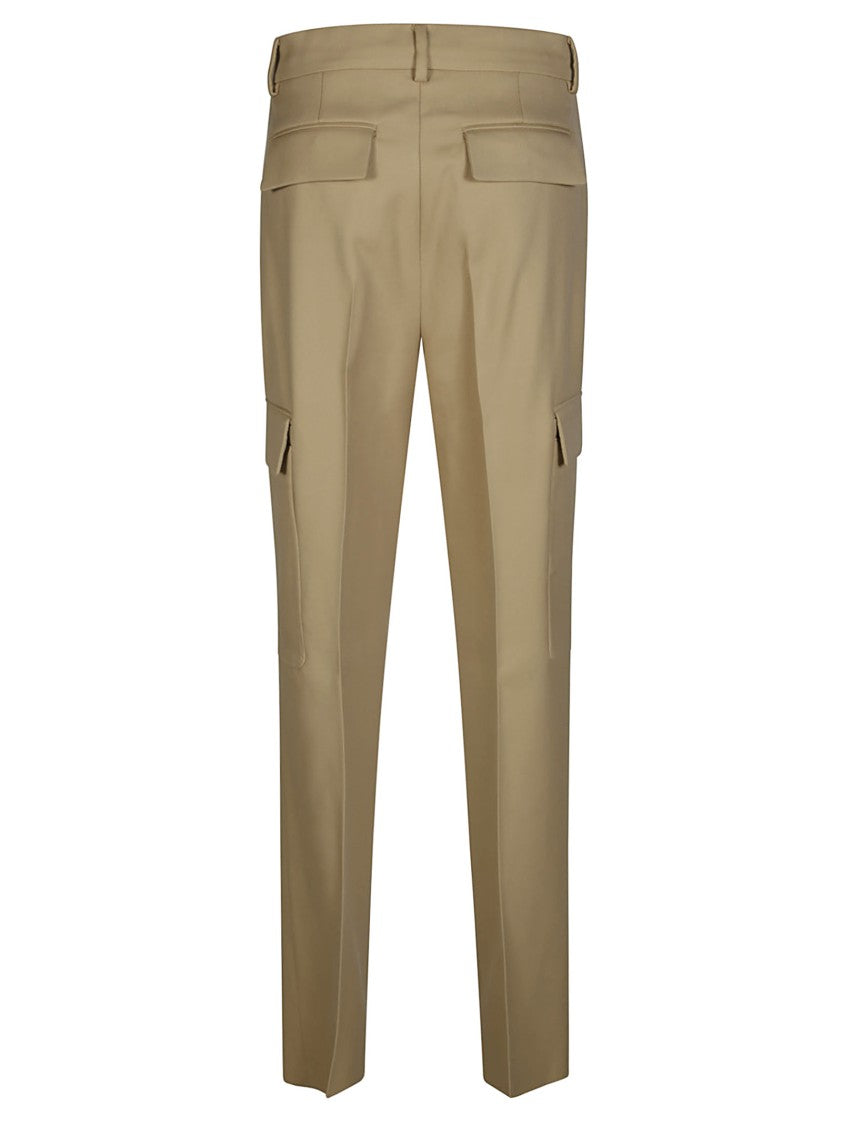 Sportmax Tailored Brown Cargo Pants With Pleated Front And Structured Silhouette