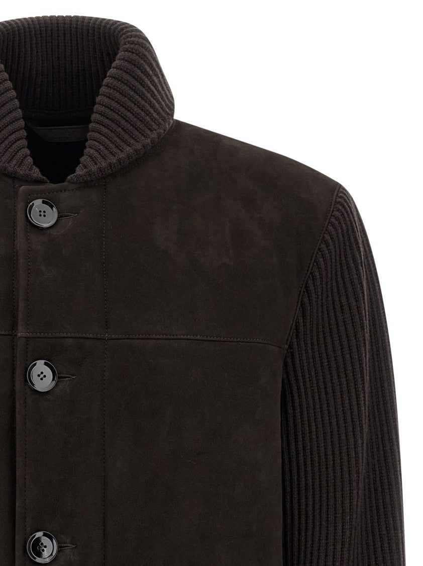 Brioni Suede Bomber Jacket