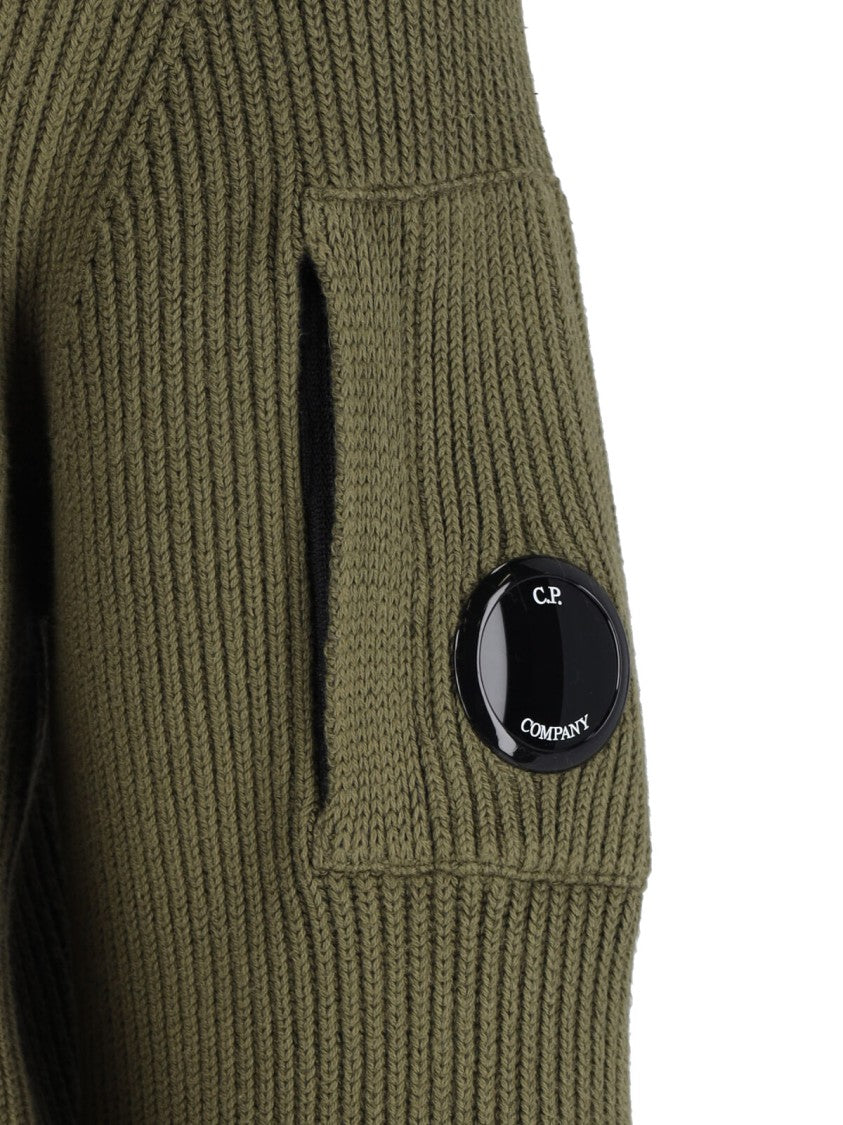 C.P. Company Logo Crewneck Sweater – Green