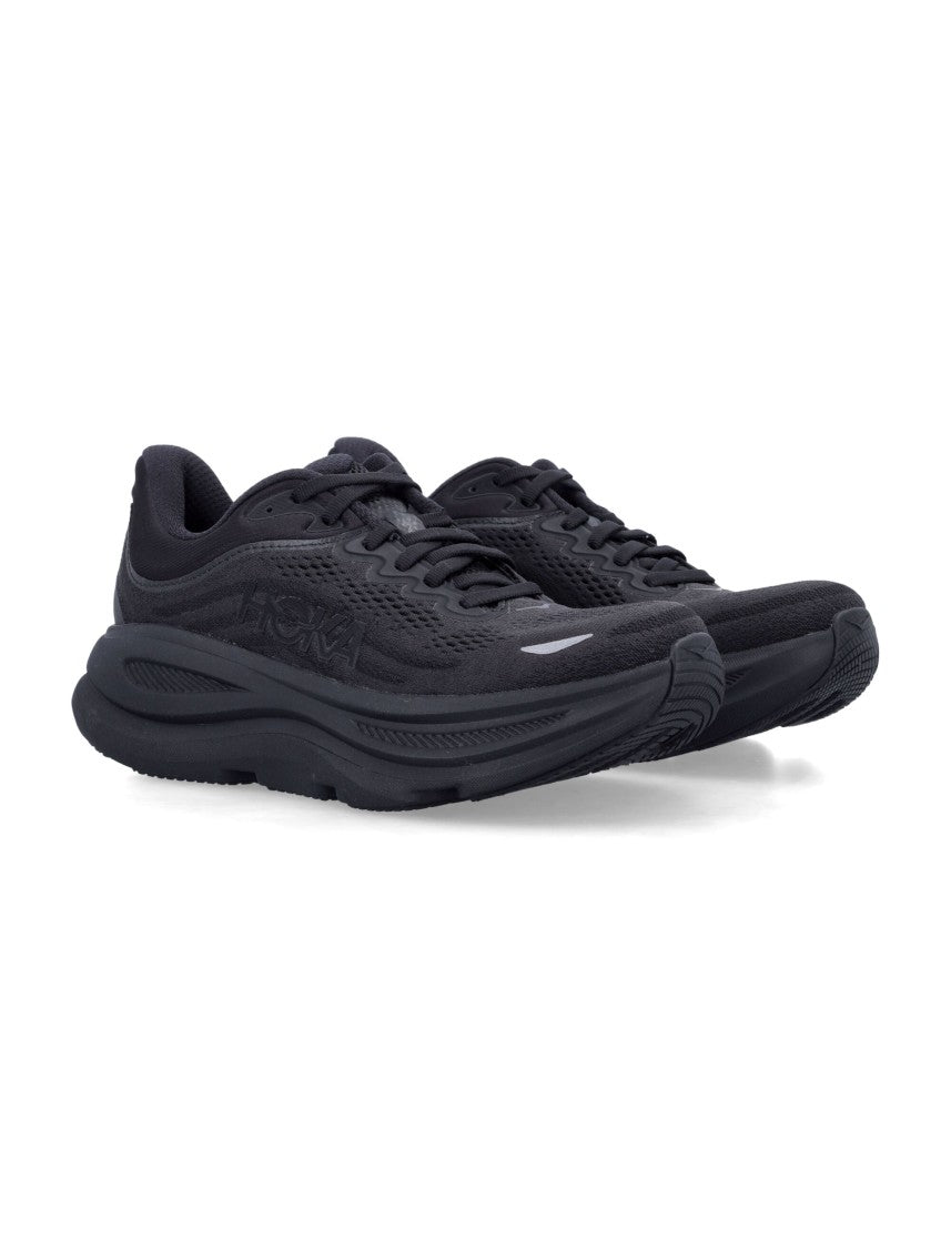 Hoka Bondi 9 Streamlined Black Sneakers