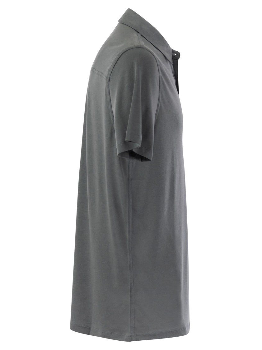 Majestic Short-Sleeved Polo Shirt In Lyocell