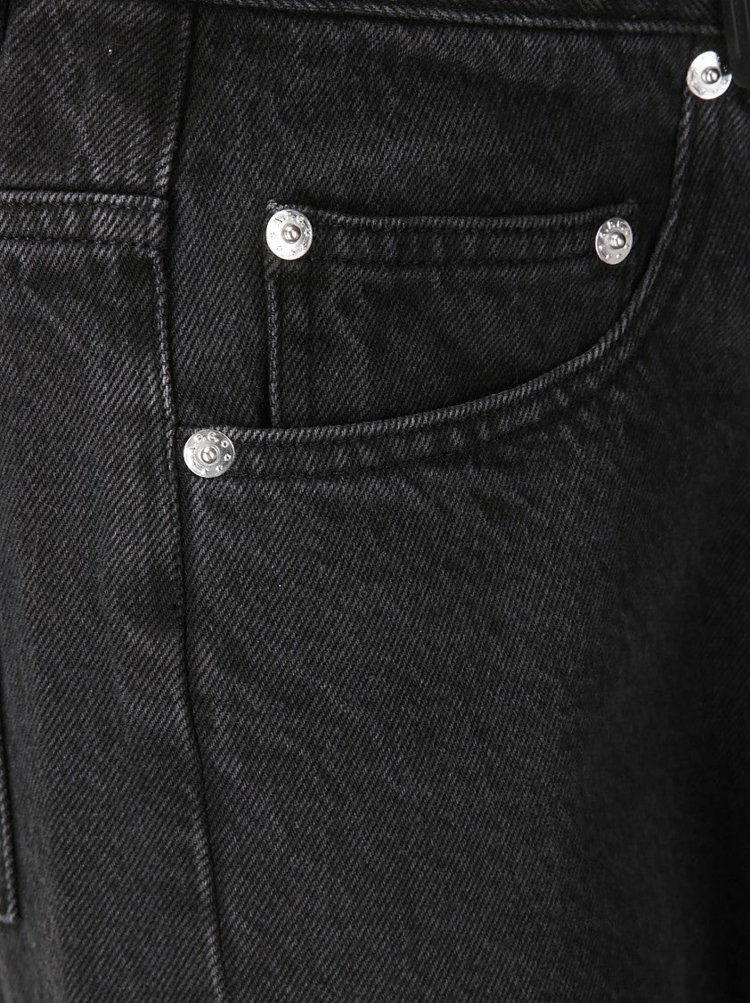 A.P.C. Medium Wash Wide Leg Jeans