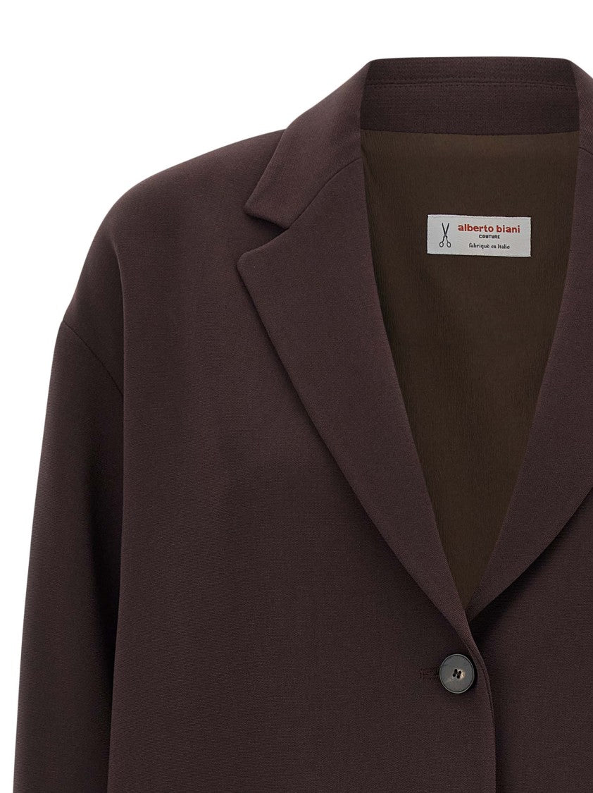 Alberto Biani Two-Button Blazer With V-Neck