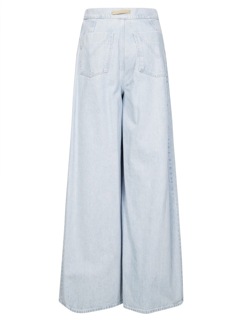 Max Mara High-Waisted Palazzo Jeans With Relaxed Fit