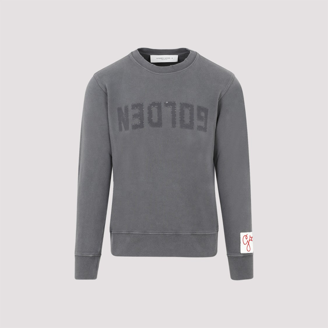 Golden Goose Gray Cotton Golden Sweatshirt