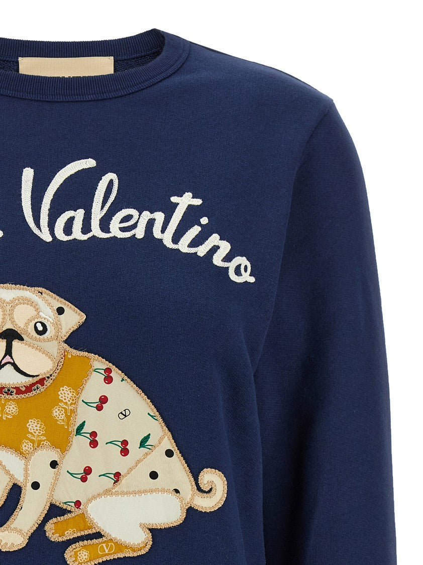Valentino Garavani Brushed Cotton Sweatshirt
