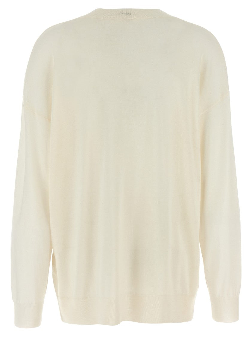 P.A.R.O.S.H. Lightweight Wool Blend Crew-Neck Sweater