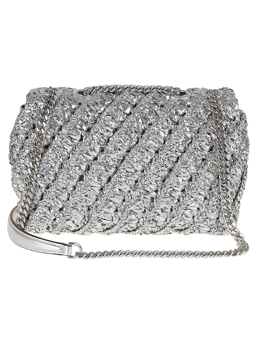Tory Burch Kira Woven Small Convertible Shoulder Bag