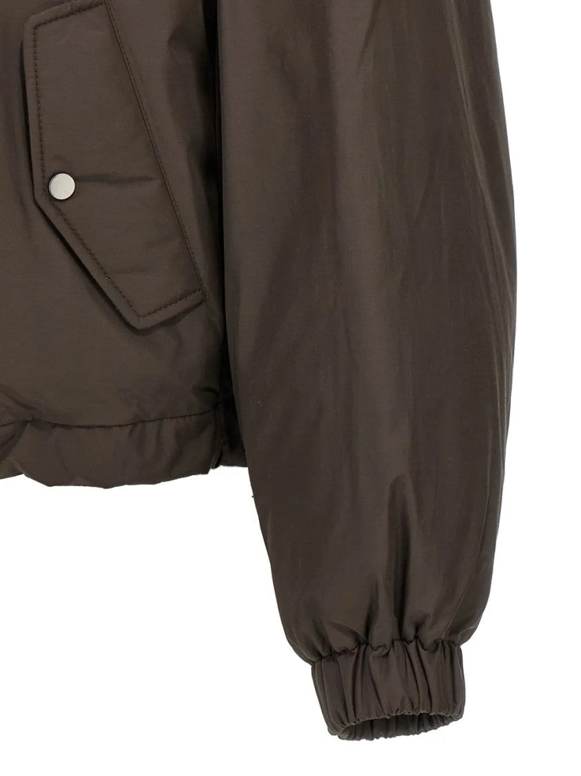 Brunello Cucinelli Cropped Down Puffer Jacket With Hood