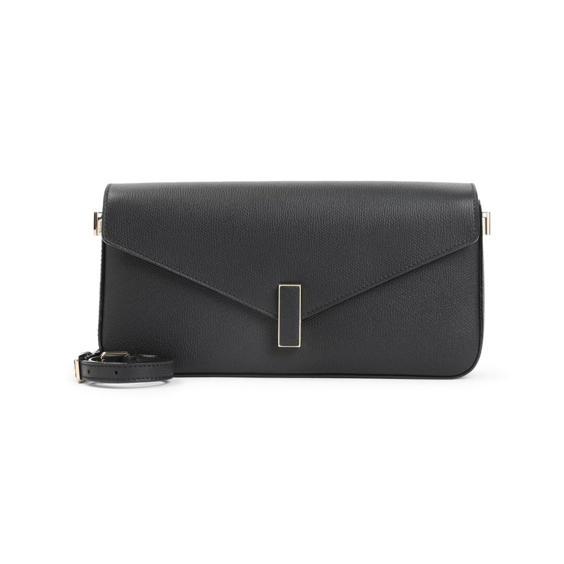 Valextra Black Calf Leather Iside Shoulder Bag