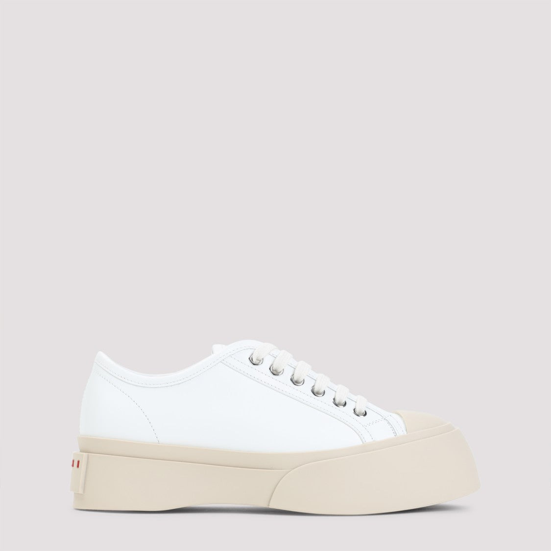 Marni Pablo White Calf Leather Sneakers