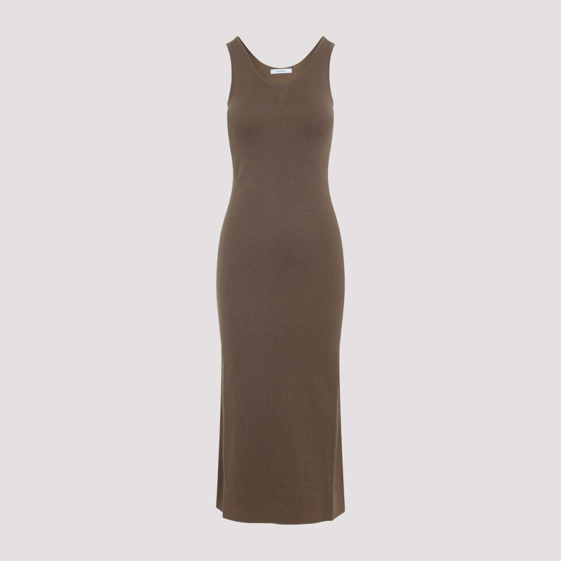 Max Mara Fitted Maxi Dress With Scoop Neckline