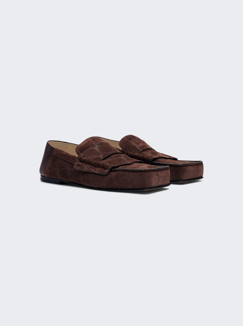 Jacquemus Les Mocassins Carre Dark Brown