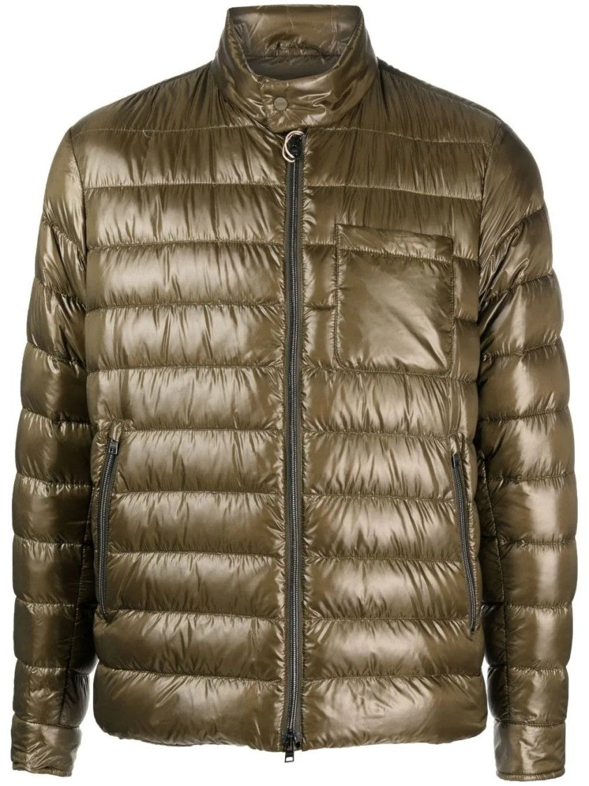Herno Quilted Puffer Jacket With High Collar